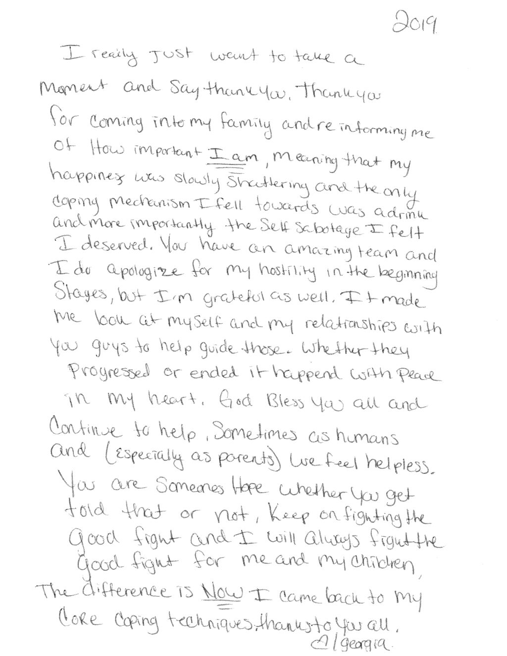 National Case Management Recognition Week - A Parent's Thank You Note ...