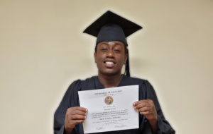 Askari proud with his diploma