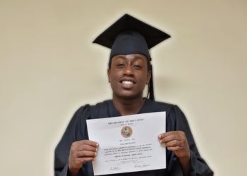 Askari proud with his diploma